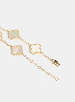 Bracelet à trèfles marbrés