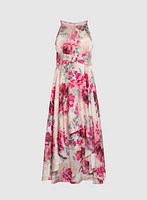 Floral Halter Neck Dress