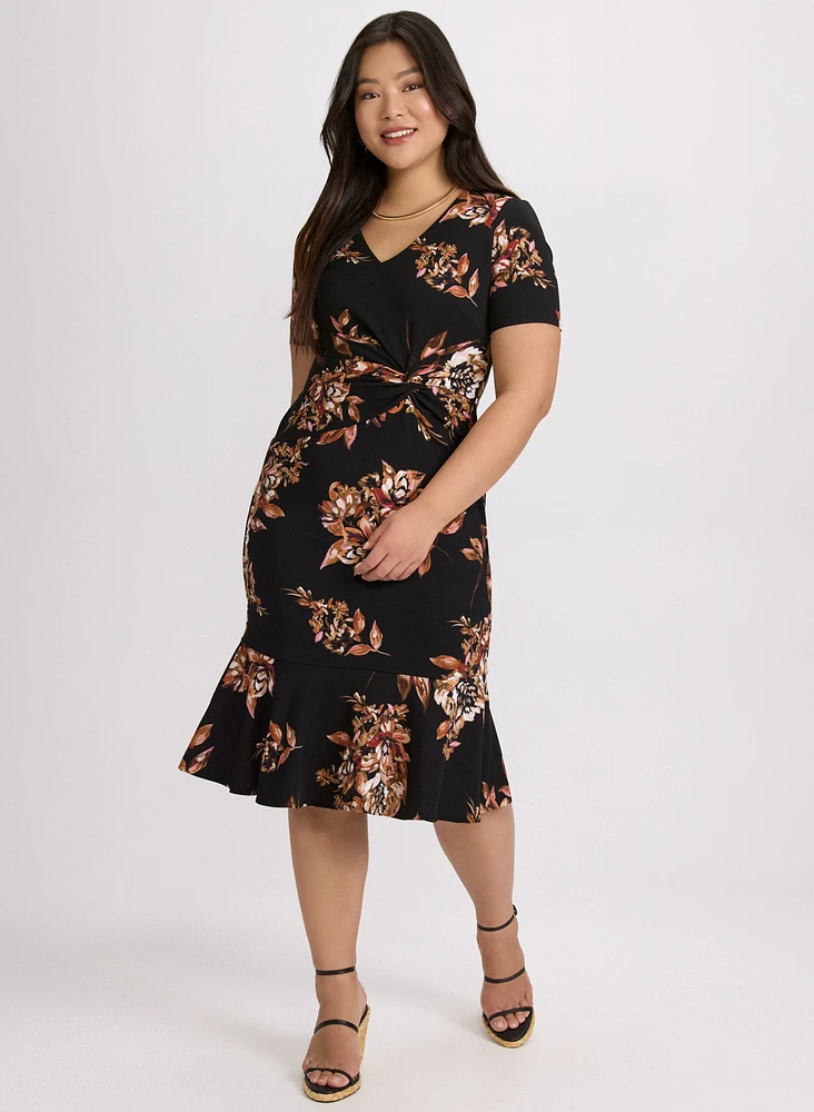 Floral V-Neck Dress