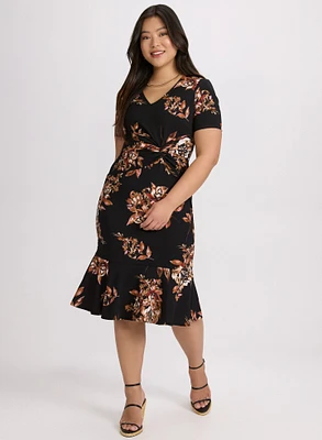 Floral V-Neck Dress
