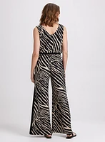 Zebra Print Jumpsuit