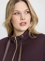 Zip-Up Long Sleeve Top