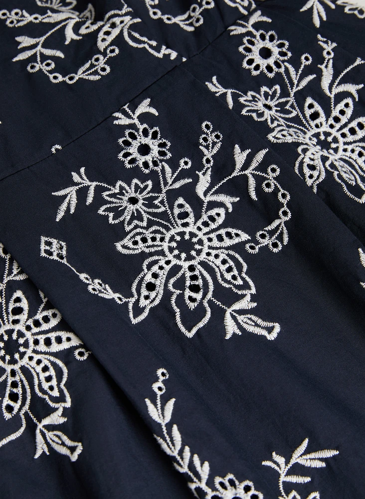 Embroidered Floral Dress