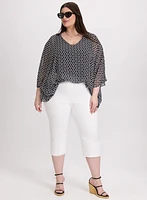 Geometric Chiffon Blouse