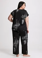 Sketched Floral Pyjama Set