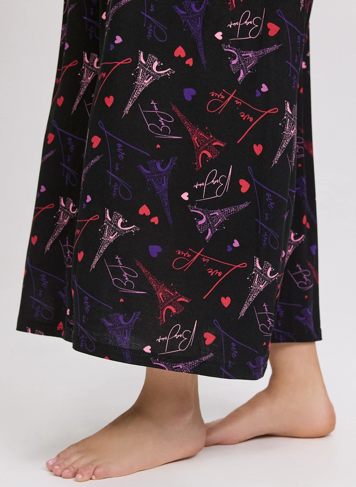 Paris Print Nightgown