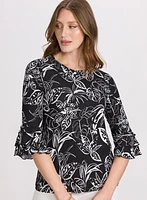 Floral Tiered Sleeve Top