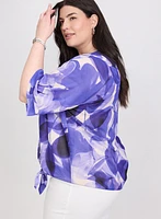 Leaf Print Blouse