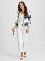 Stripe Knit Cardigan