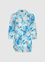 Palm Leaf Print Blouse