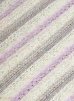 Striped Pointelle Knit Sweater