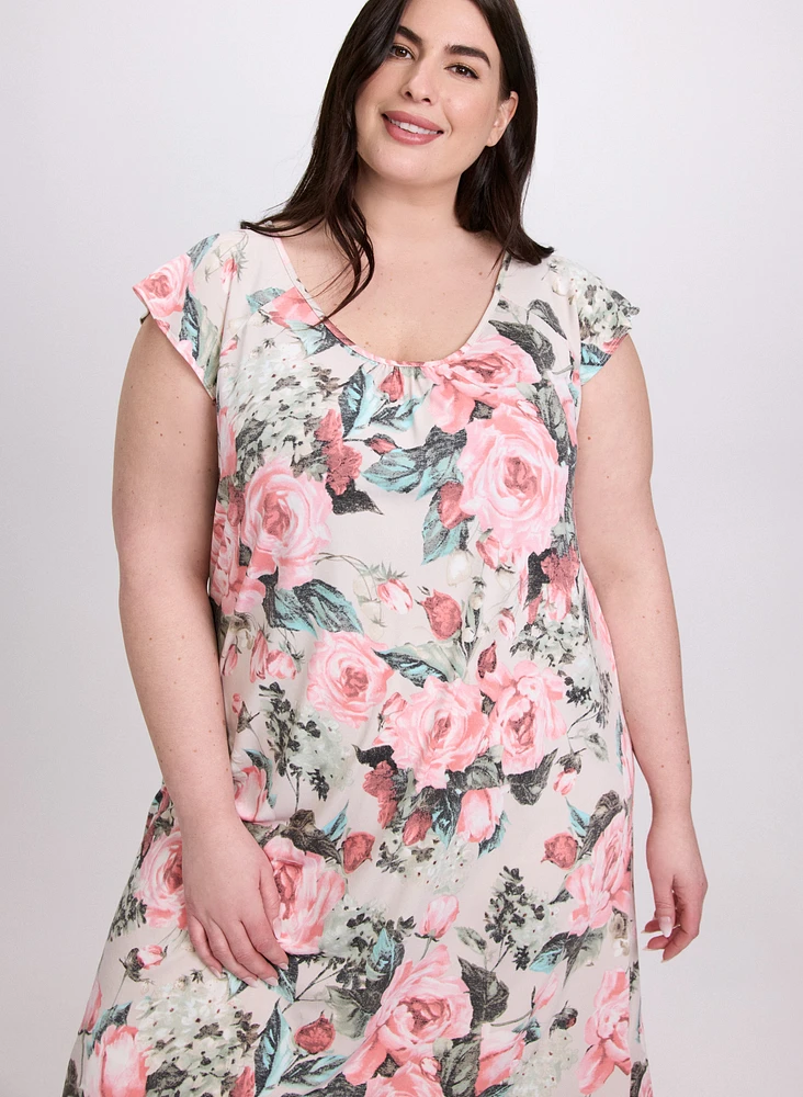 Rose Print Nightgown