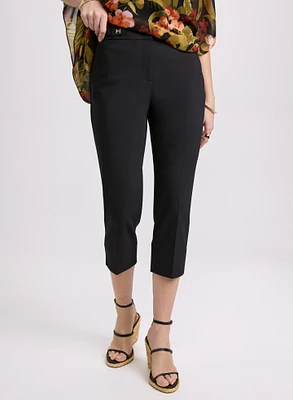 Studded Cotton-Blend Capris