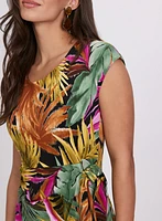 Tropical Tie-Waist Dress