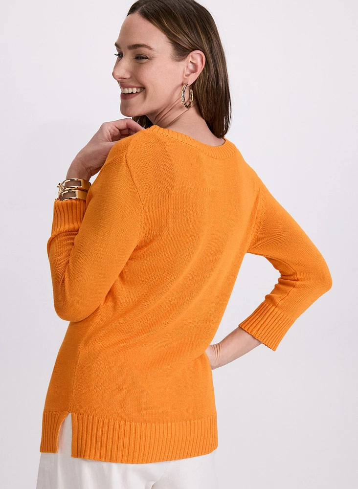 Ribbed Knit Sweater