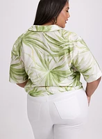 Palm Print Blouse