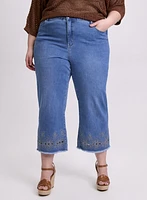 Embroidered Detail Jeans