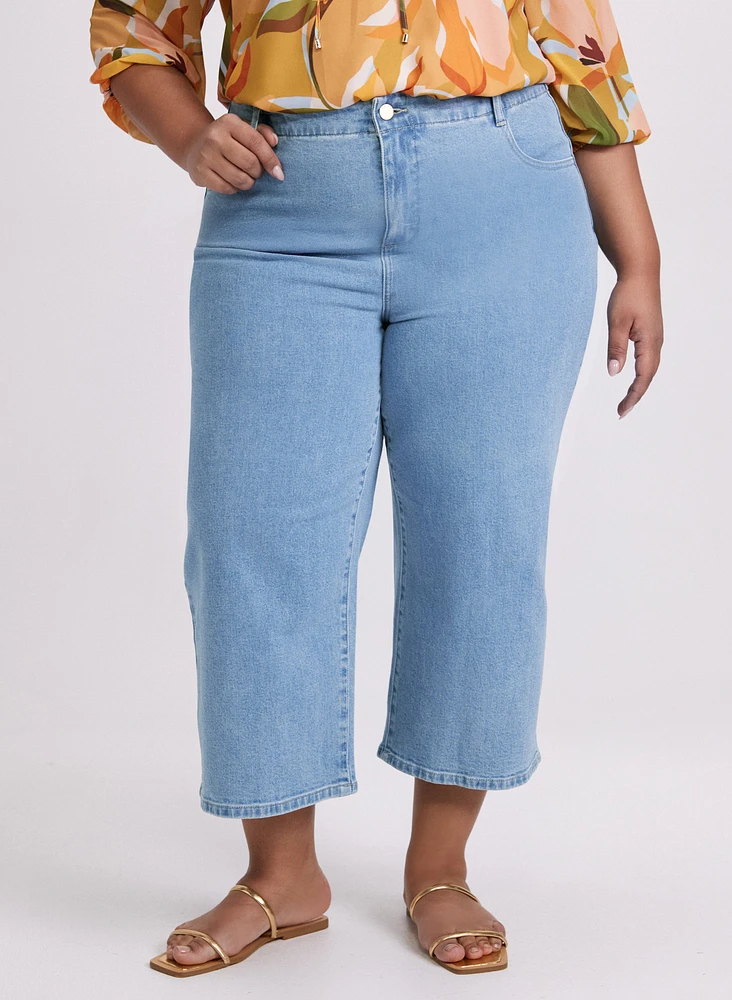 Cropped Wide-Leg Jeans