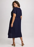 Eyelet Midi Dress
