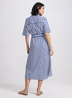 Striped Shirt Dress