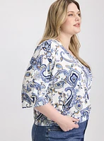 Paisley Print Top
