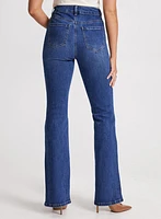 Flared Split Hem Jeans