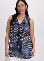 Mixed Print Blouse