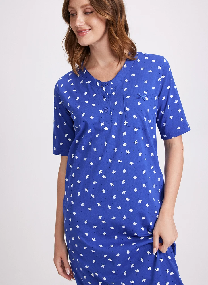 Robe de nuit florale