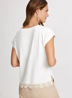 Crochet Hem T-Shirt