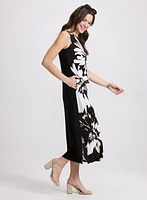 Robe midi à motif floral