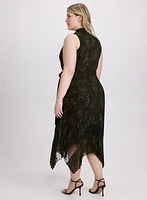 Floral Mock Neck Dress