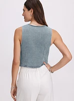Button-Down Denim Vest