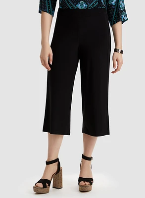 Side Slit Pull-On Capris