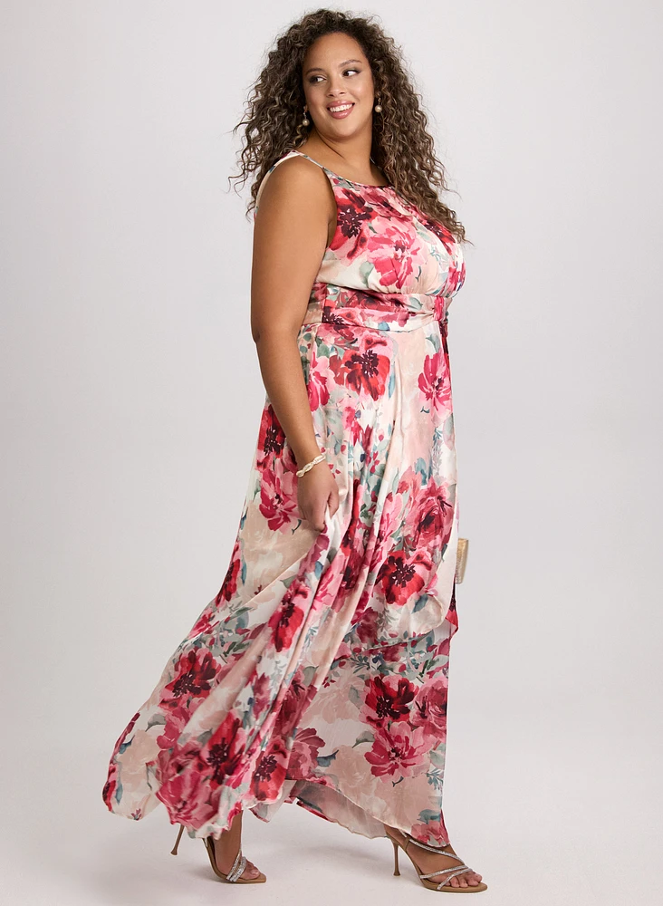 Floral Halter Neck Dress