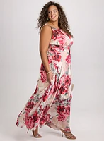 Floral Halter Neck Dress