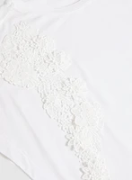 Floral Appliqué T-Shirt