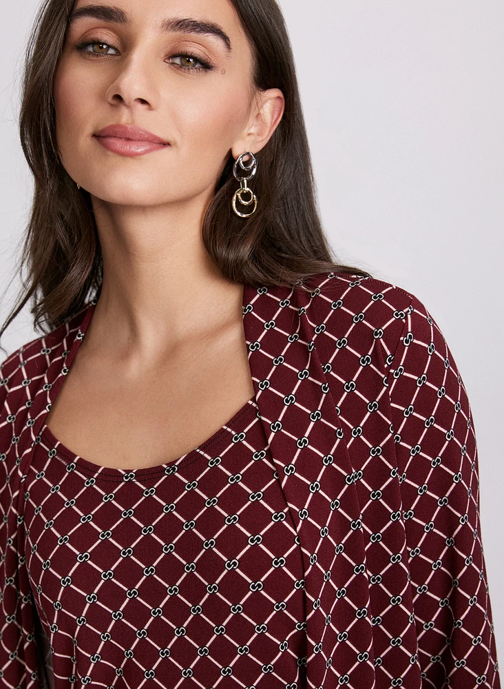 Check Layered Illusion Top