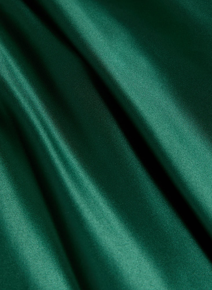 Asymmetric V-Neck Dress