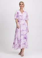 Marbled Chiffon Dress