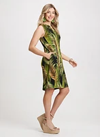 Palm Print Dress