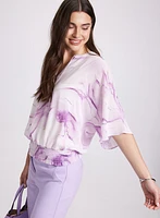 Marble Print Blouse
