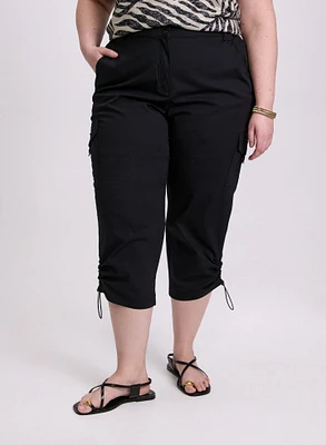 Drawstring Hem Capris