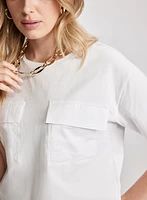 Cargo Pocket Crew-Neck Tee