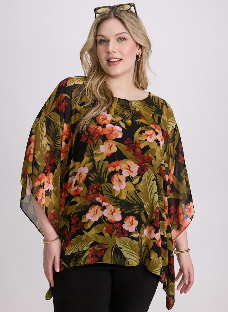 Tropical Print Blouse
