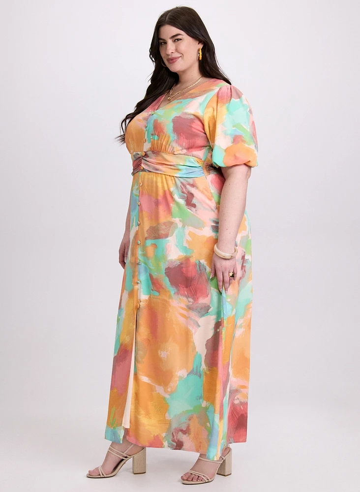 Robe à taches de couleur