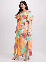 Robe à taches de couleur