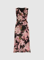 Robe florale en chiffon