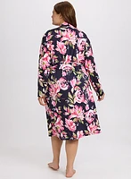 Floral Nightgown & Bathrobe Set