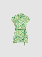 Paisley Tie Detail Blouse