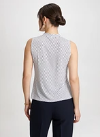 Dot Motif Sleeveless Top